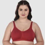 DressBerry Women Pack Of 2 Cotton Full Coverage Bra - Red