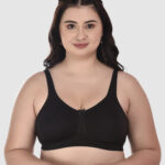 DressBerry Women Pack Of 2 Cotton Full Coverage Bra - Black